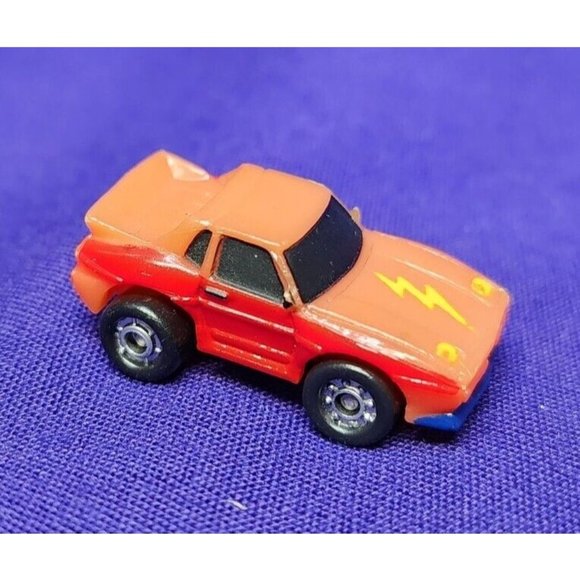 1988 Retro MICRO MACHINES FUNRISE MINI SPORTS CAR Lightening Hood Vintage - Picture 1 of 7